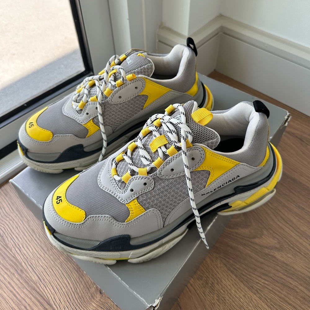 Balenciaga Triple S Sneaker 'Yellow Grey' 2019